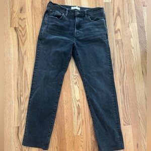Madewell Straight faded black jeans
